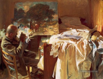 Un artiste dans son studio John Singer Sargent Peinture à l'huile